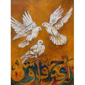 Naushad Alam, 18 x 24 Inch, Oil on Canvas, Figurative Painting, AC-NAL-214